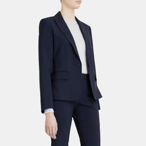Theory "Gabe" Suit Set - Slim-Fit Blazer & Slacks in Navy Sevona Stretch Wool